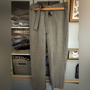 JCREW Women’s Gray pull on pants with bow detail